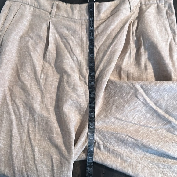 Old Navy Tan Full Length Linen Blend Trousers Size XL - Picture 8 of 9